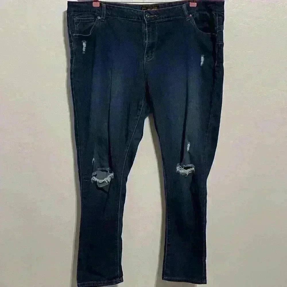 Wax Jean Skinny Super Soft Denim Distresed 22 #23